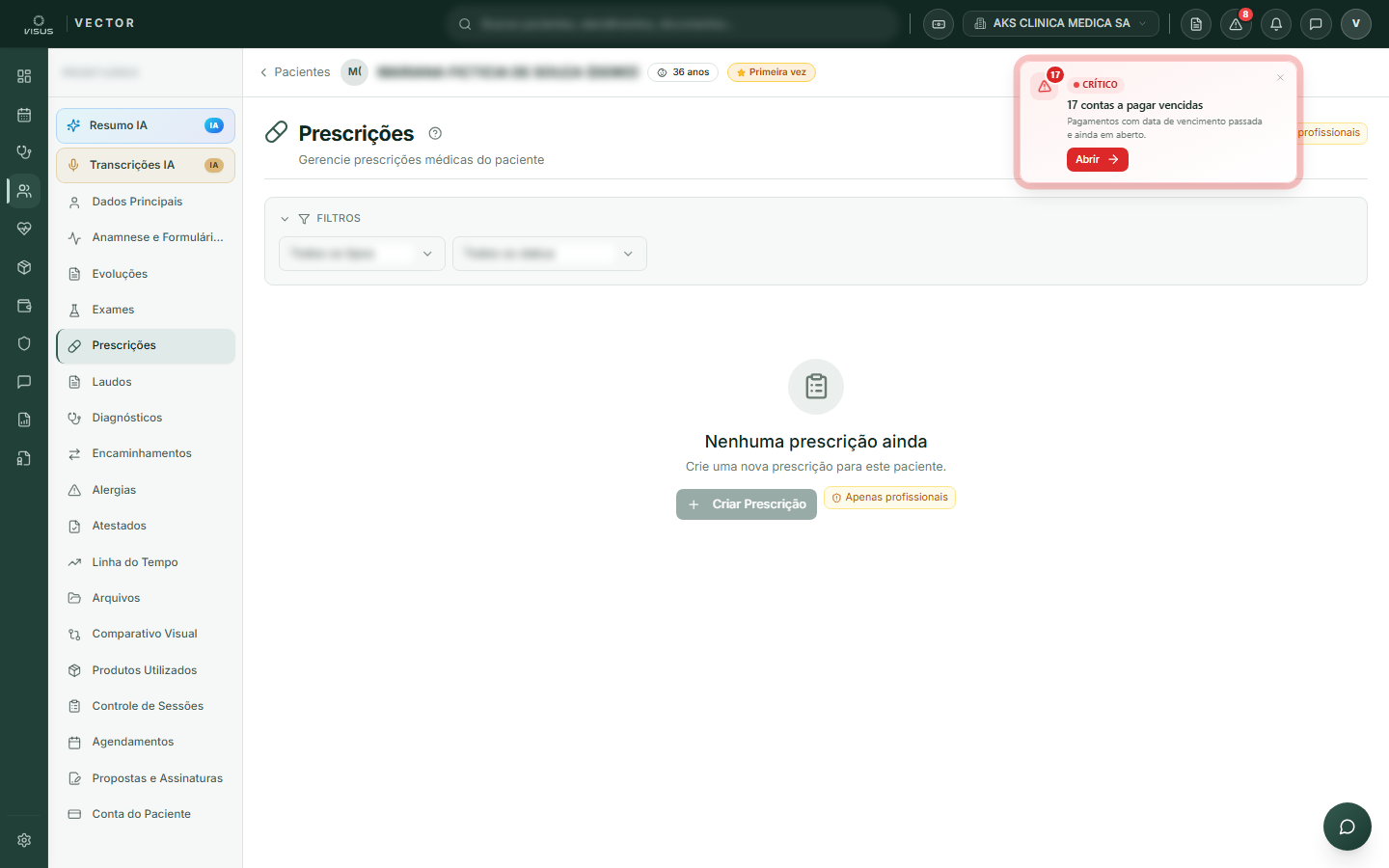 Assistente de prescrição